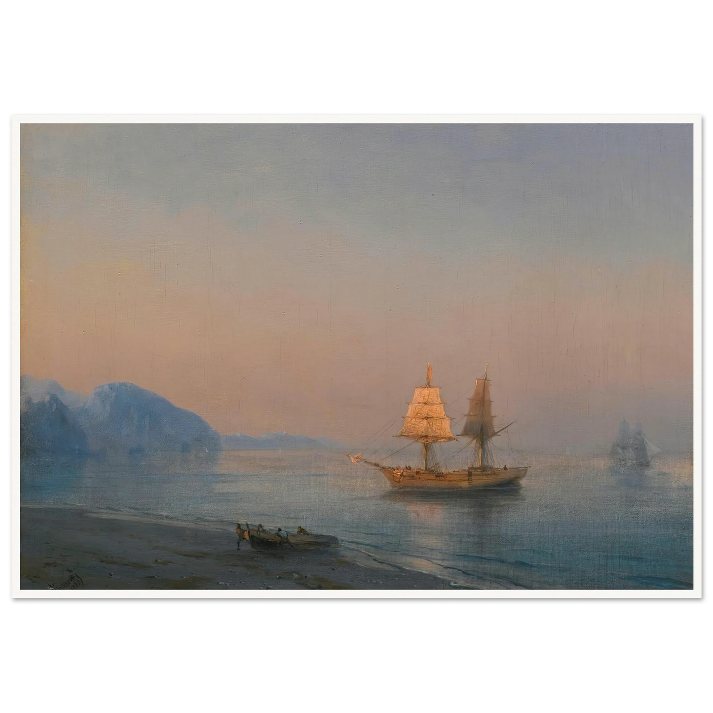 Morning In Yalta (1880) Art Print | Ivan Konstantinovich Aivazovsky-Quipham Collections