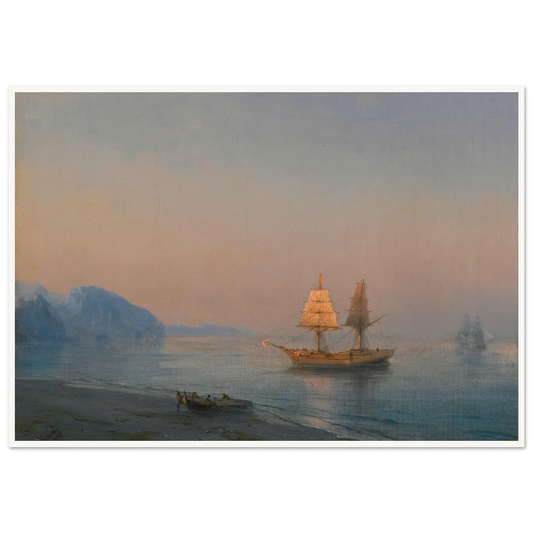 Morning In Yalta (1880) Art Print | Ivan Konstantinovich Aivazovsky-Quipham Collections