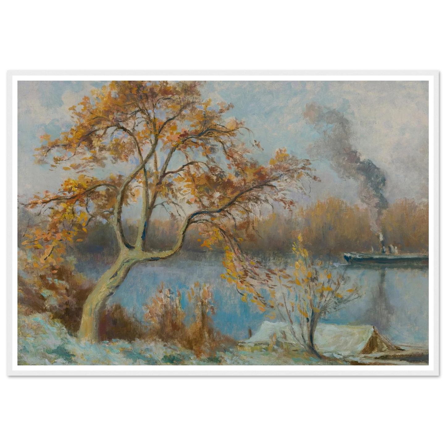 Les Bords De Seine Au Printemps (circa 1920) Art Print | Maximilien Luce-Quipham Collections