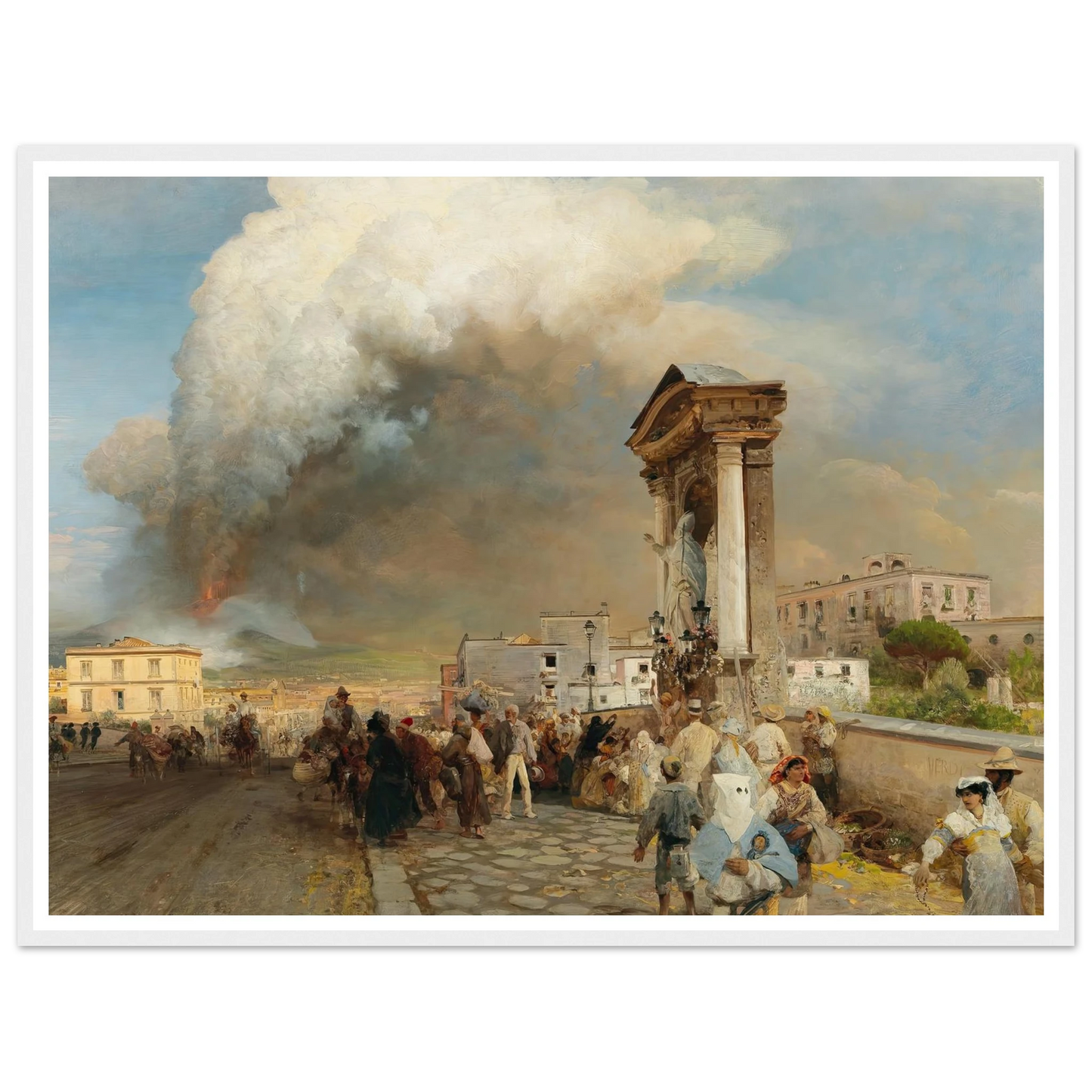 Ausbruch des Vesuv Art Print | Oswald Achenbach-Quipham Collections
