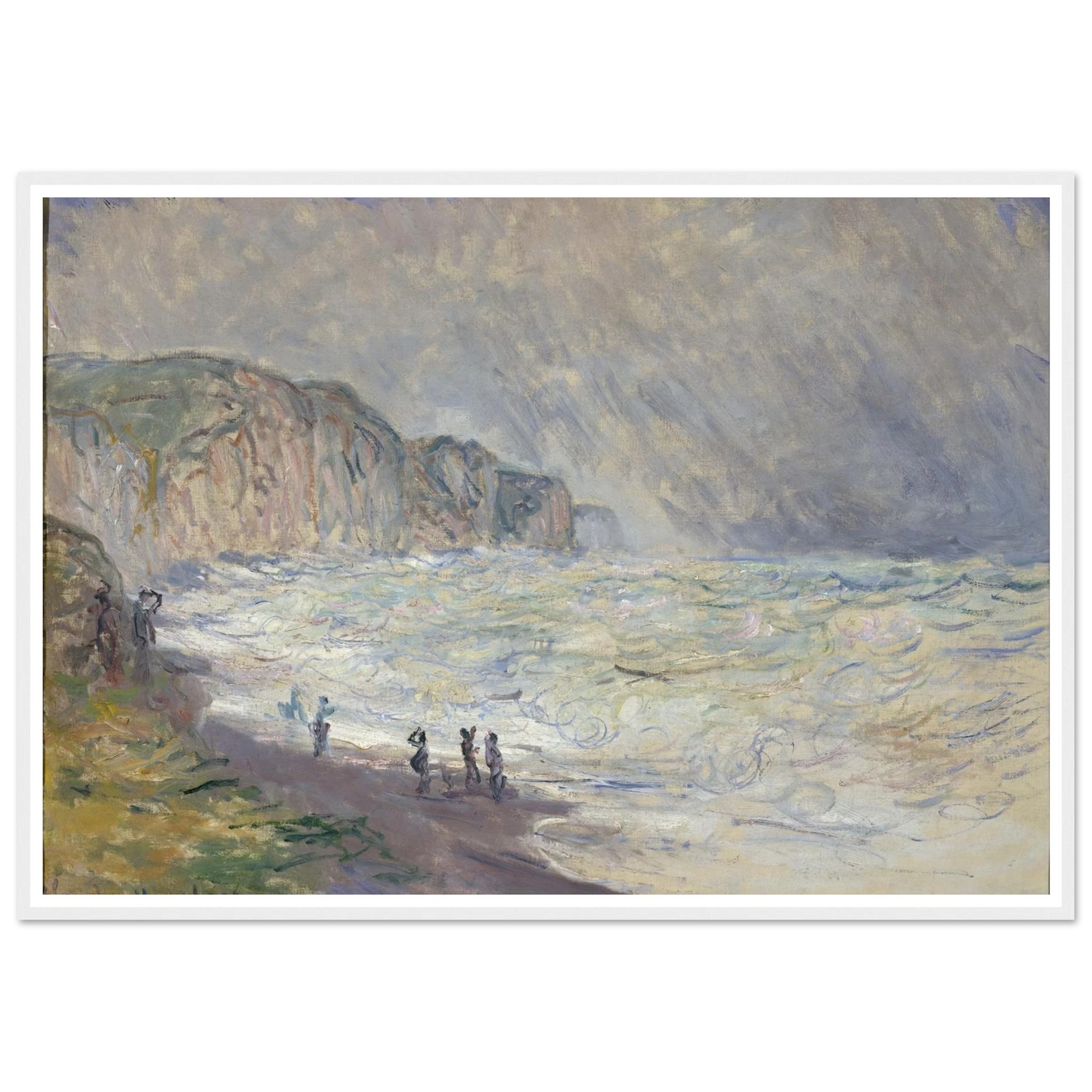 Heavy Sea at Pourville (1897) Art Print | Claude Monet-Quipham Collections