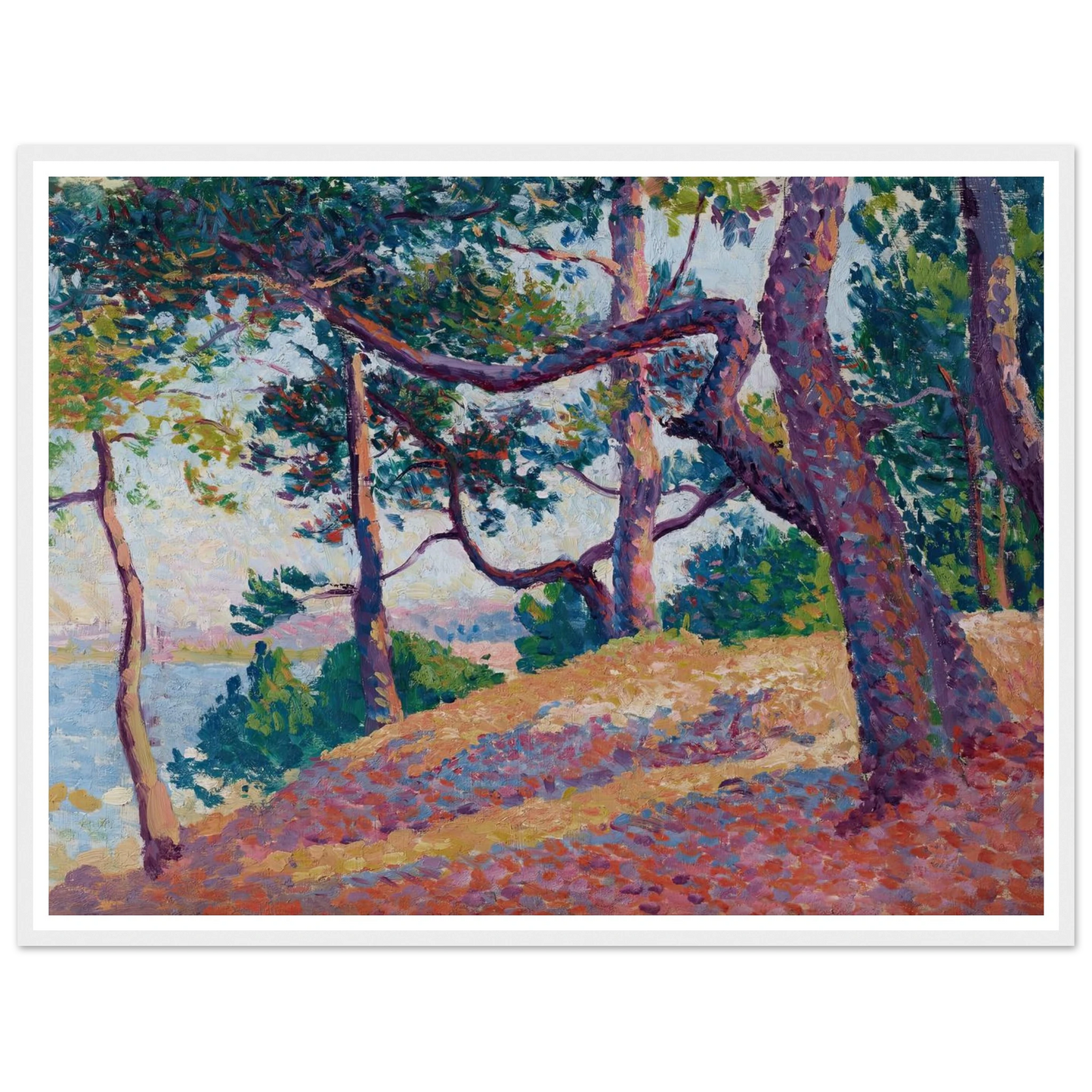 Paysage à Saint-Tropez (1892) Art Print | Maximilien Luce-Quipham Collections