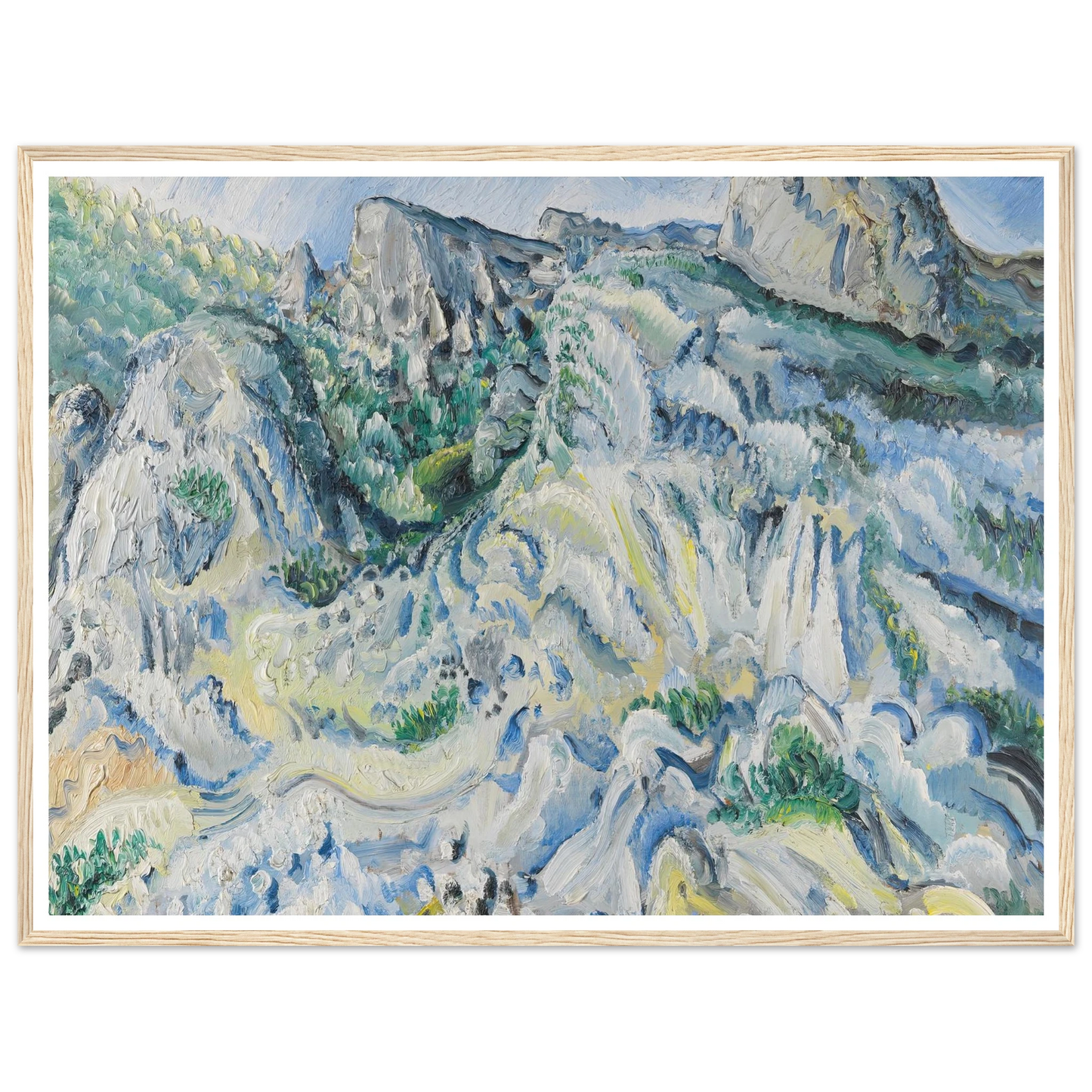 Felslandschaft bei Ulm (Landschaft bei Blaubeuren) (1929) Art Print | Paul Kleinschmidt-Quipham Collections