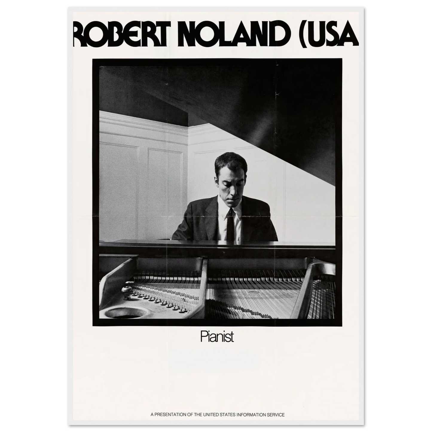 Robert Noland (USA) Pianist Art Print | US Information Agency-Quipham Collections