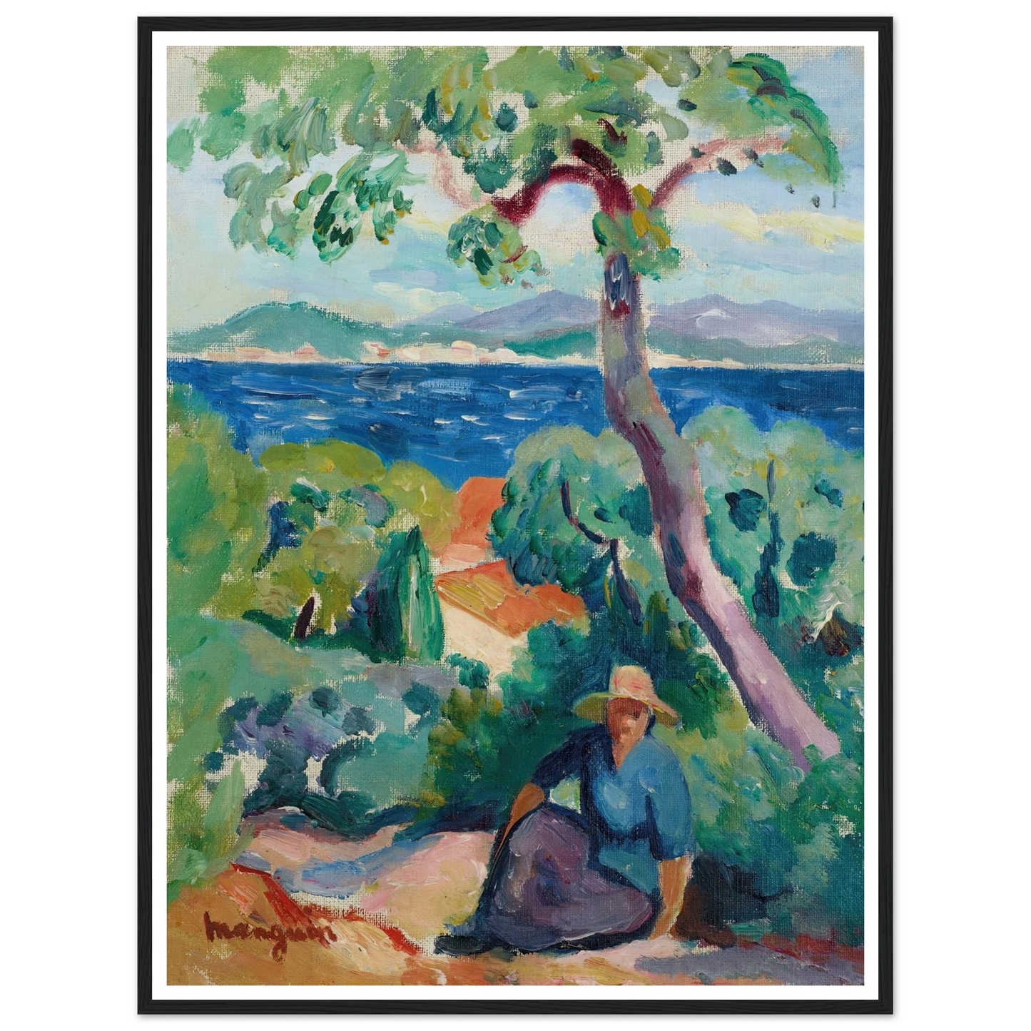Le Chemin derrière l’Oustalet, Saint-Tropez (1919) Art Print | Henri Manguin-Quipham Collections