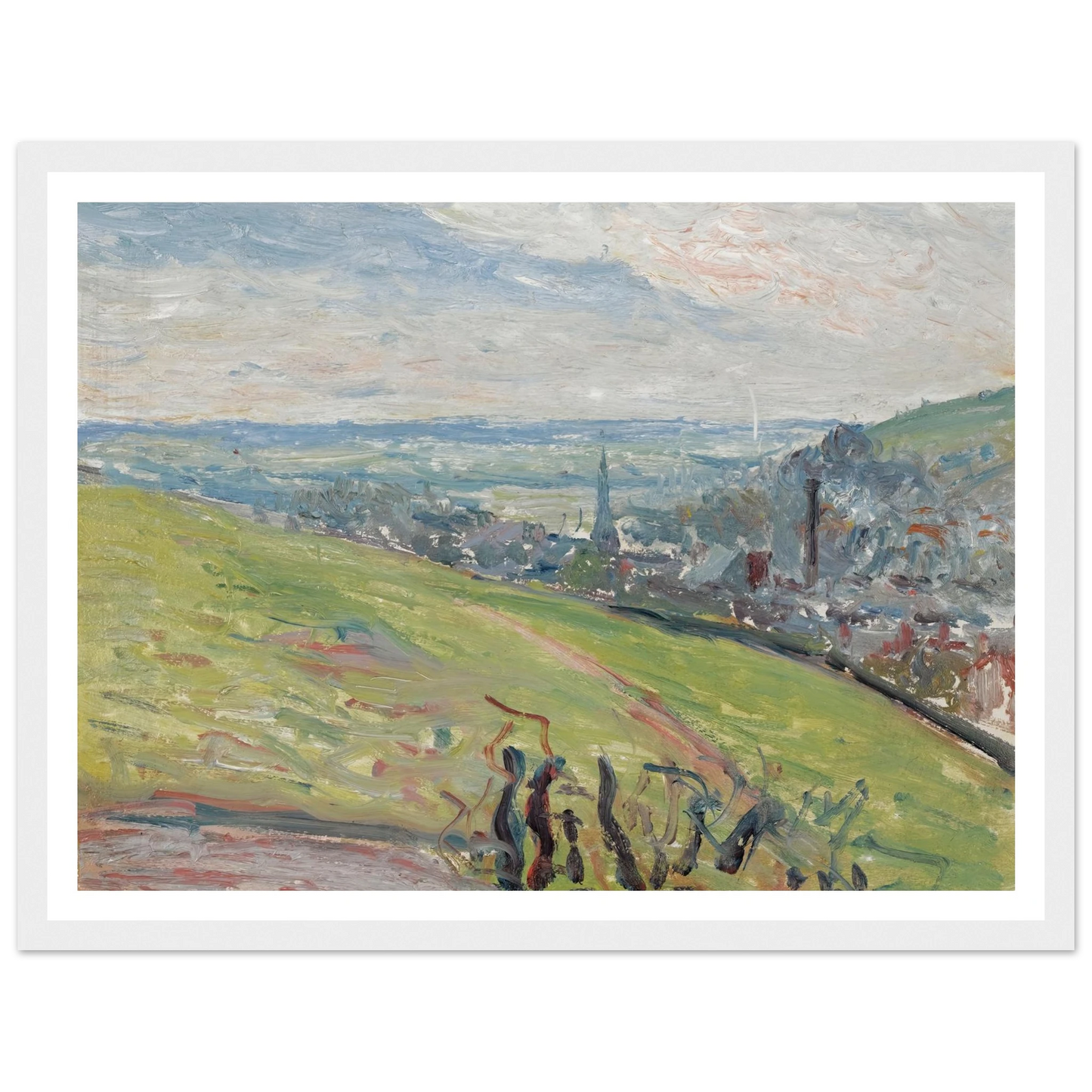 Environs De Rouen (1883) Art Print | Camille Pissarro-Quipham Collections