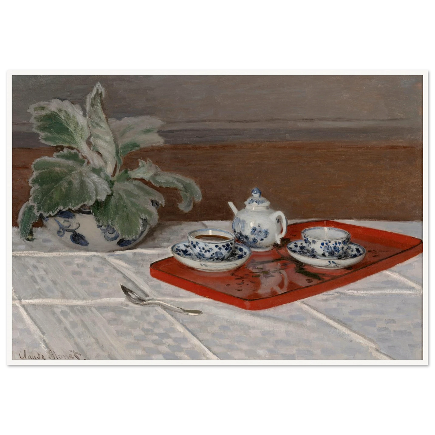 Still Life, Tea Service (1872) Art Print | Claude Monet-Quipham Collections