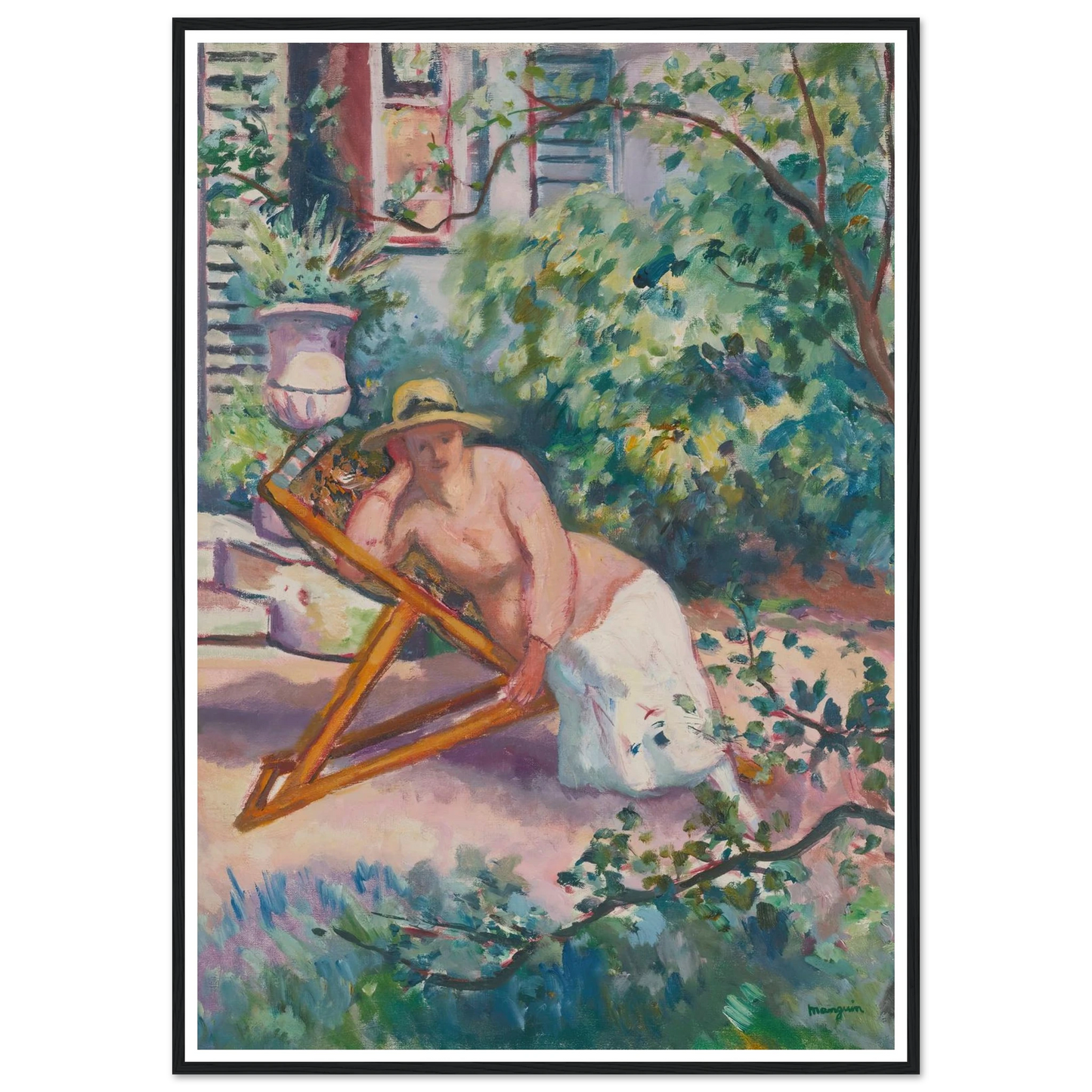 Jeanne Dans Le Jardin De Neuilly (1919) Art Print | Henri Manguin-Quipham Collections