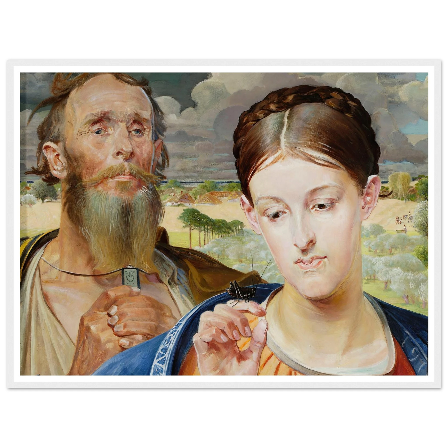 Music – left wing of the triptych (1906) Art Print | Jacek Malczewski-Quipham Collections