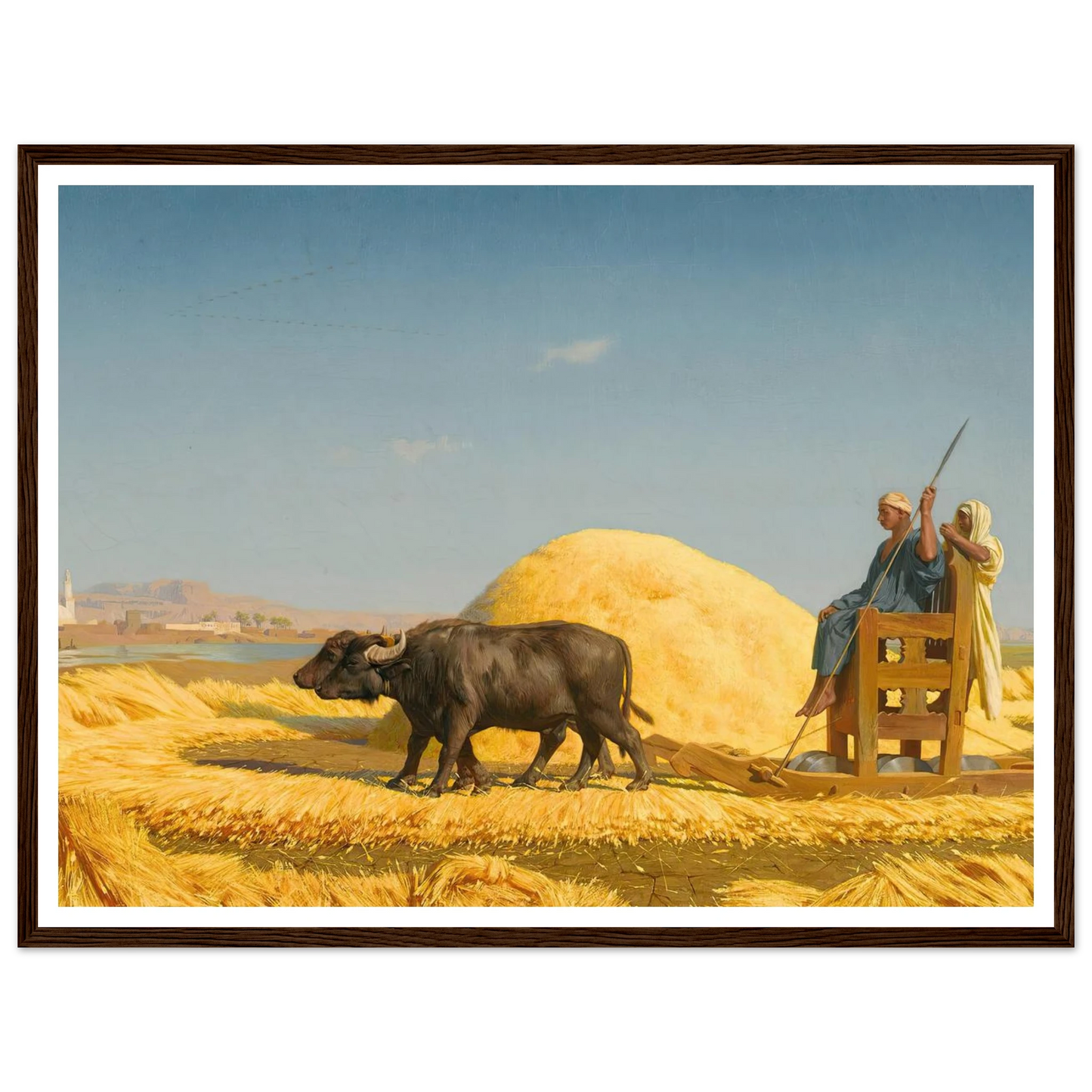 The Grain Threshers, Egypt (1859) Art Print | Jean Leon Gerome-Quipham Collections