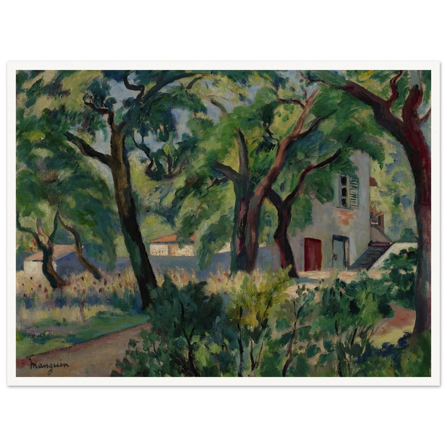 La Maison dans la forêt, Saint-Tropez (1924) Art Print | Henri Manguin-Quipham Collections