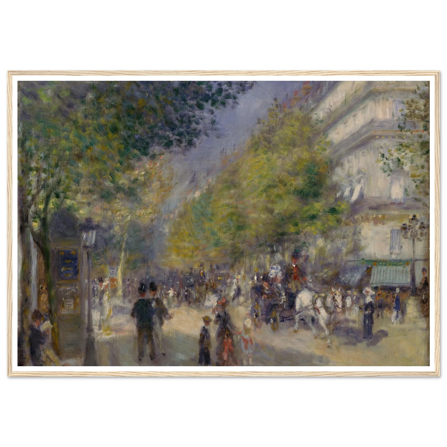 The Grands Boulevards Art Print | Pierre Auguste Renoir-Quipham Collections