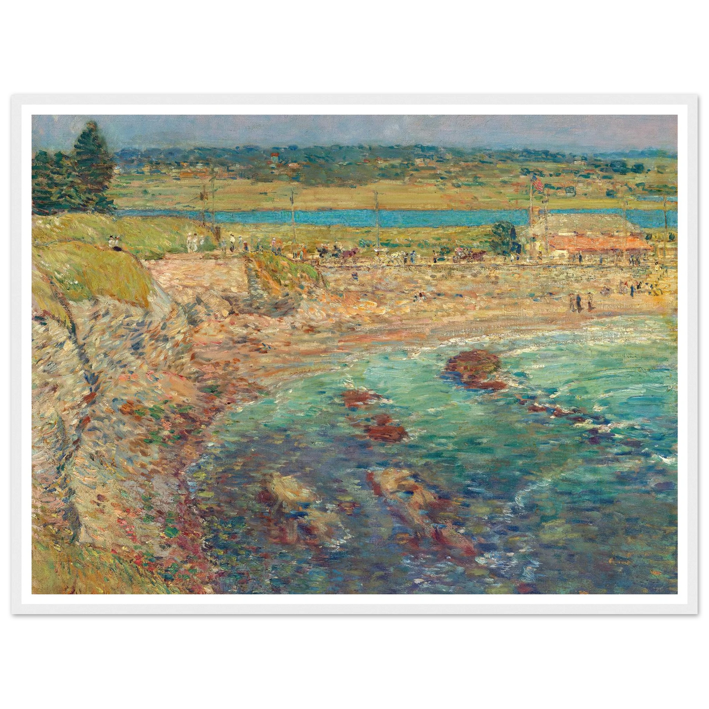Bailey’s Beach, Newport, R.I. (1901) Art Print | Childe Hassam-Quipham Collections