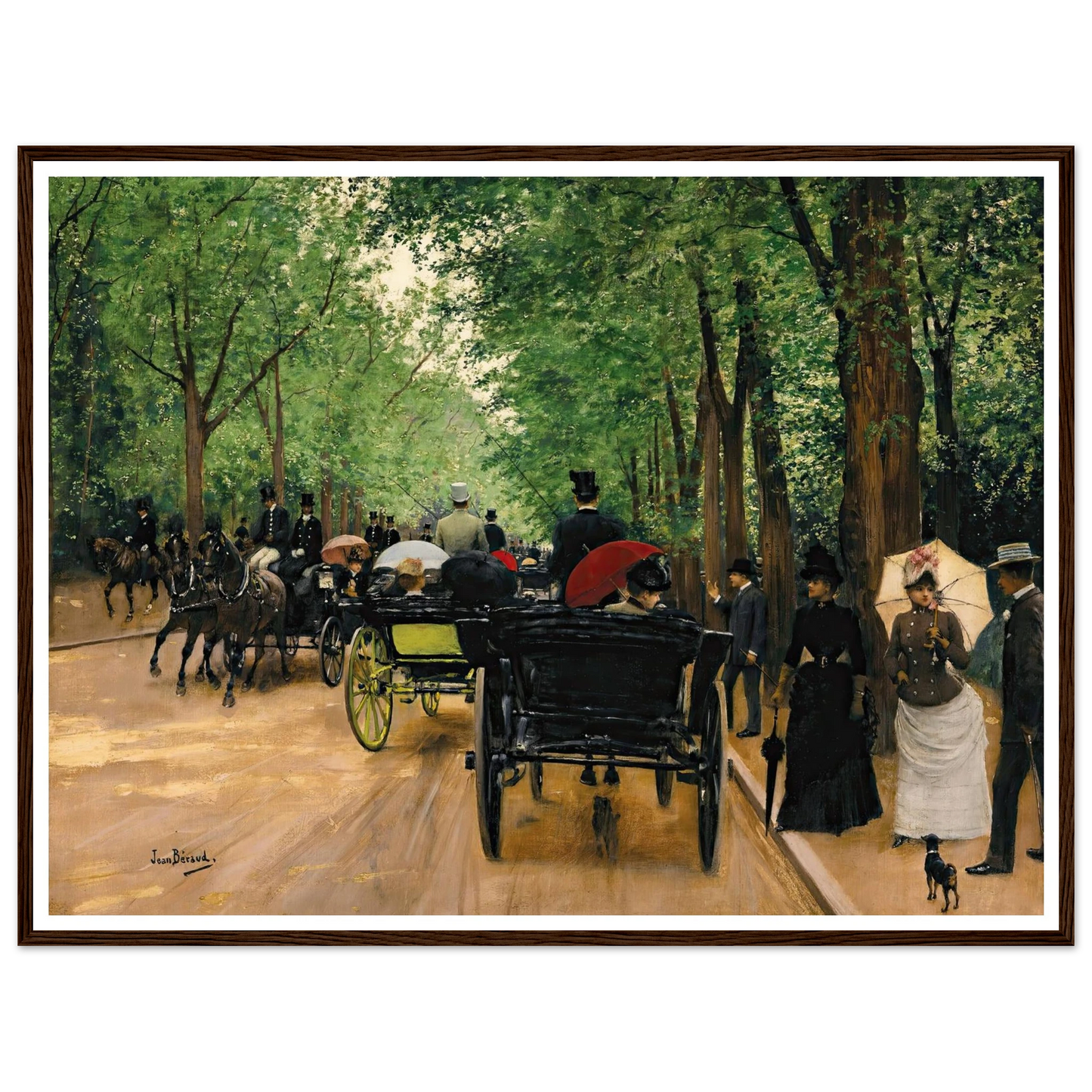 Bois De Boulogne Art Print | Jean Beraud-Quipham Collections