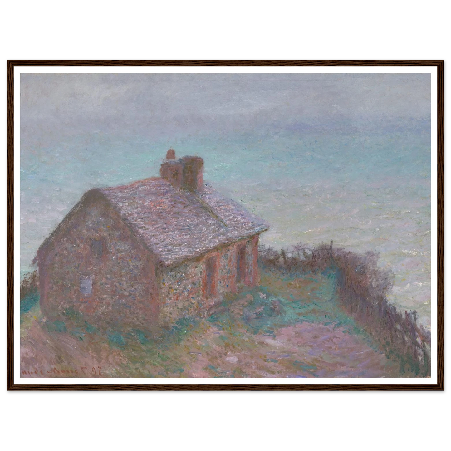 The Customs House at Varengeville (1897) Art Print | Claude Monet-Quipham Collections