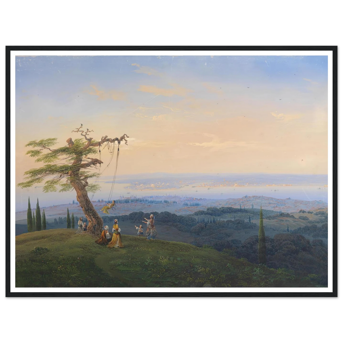 Abendliches Vergnügen vor den Toren Konstantinopels Art Print | Carlo Bossoli-Quipham Collections
