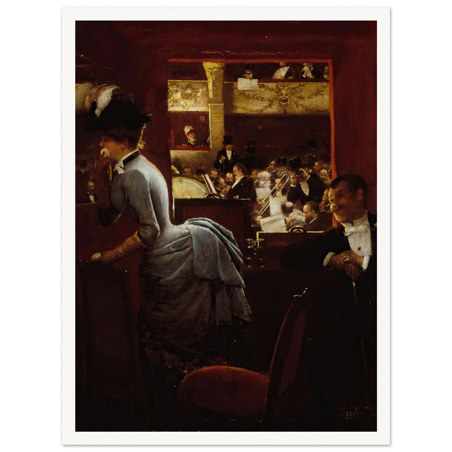 La Baignoire, au théâtre des Variétés (1883) Art Print | Jean Beraud-Quipham Collections