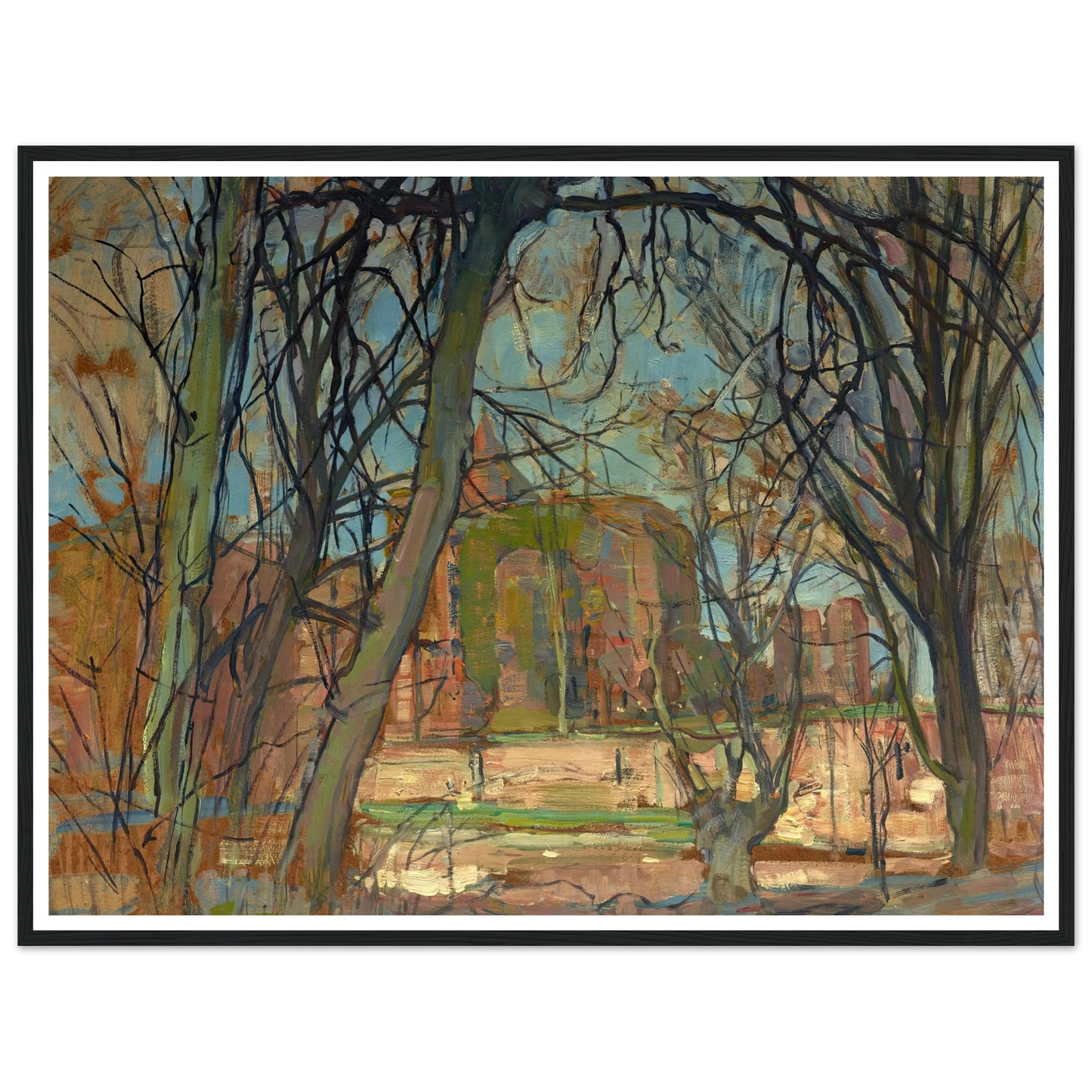 Spring Sun (Lentezon); Castle Ruin; Brederode (1900s) Art Print | Piet Mondrian-Quipham Collections