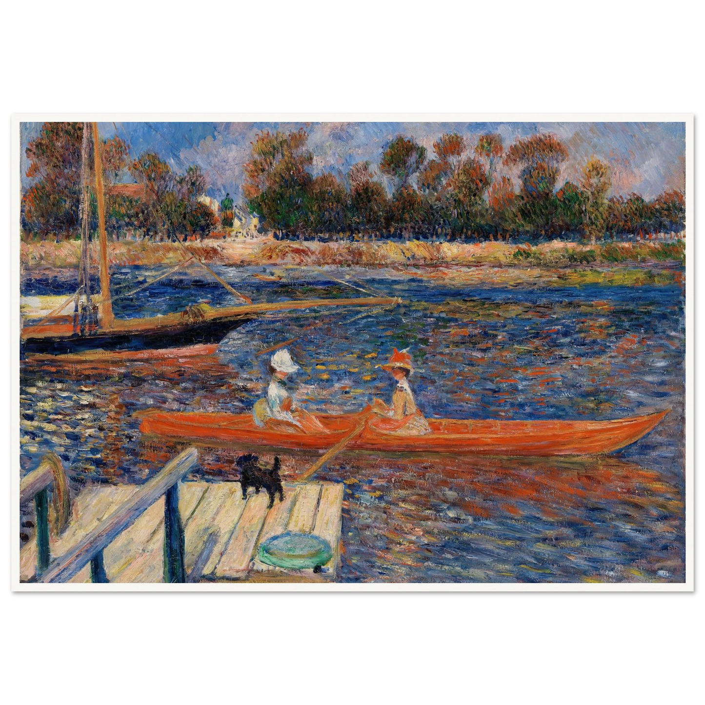 The Seine at Argenteuil (La Seine à Argenteuil) (1888) Art Print | Pierre Auguste Renoir-Quipham Collections