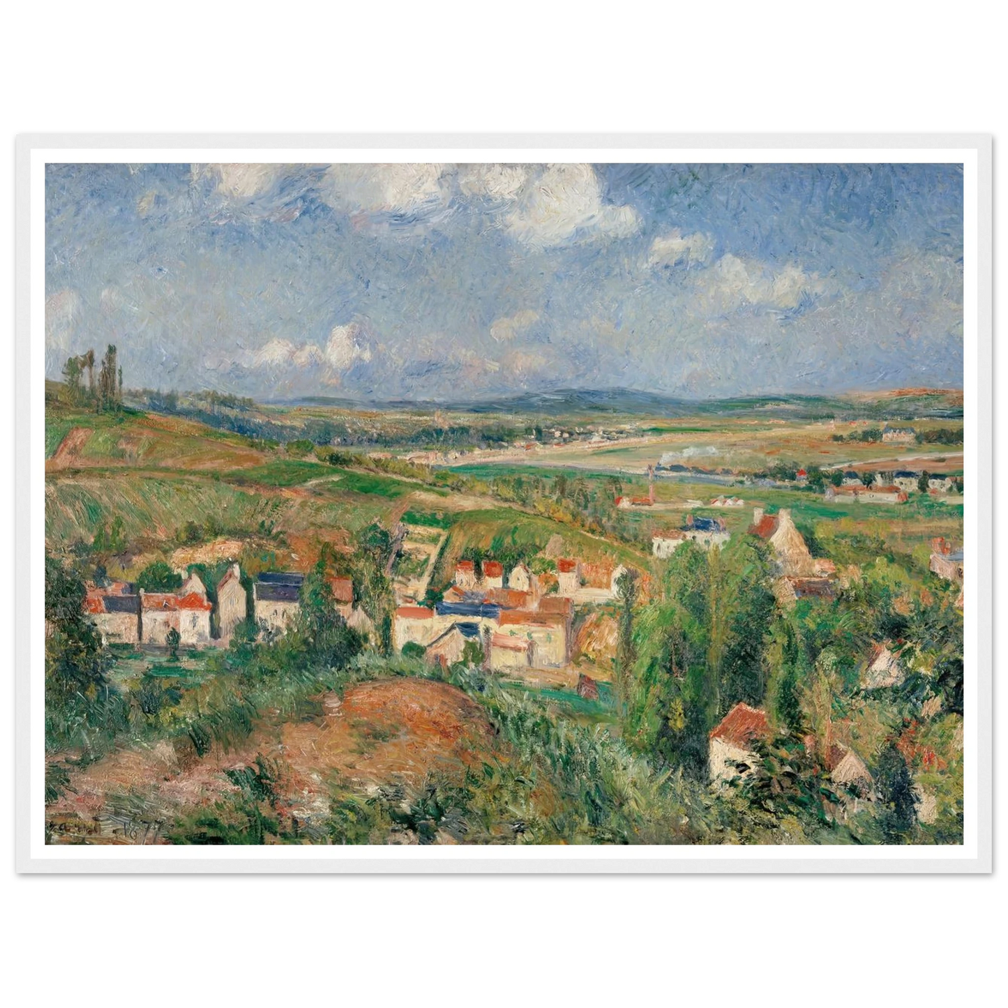 L’hermitage En Été, Pontoise (1877) Art Print | Camille Pissarro-Quipham Collections