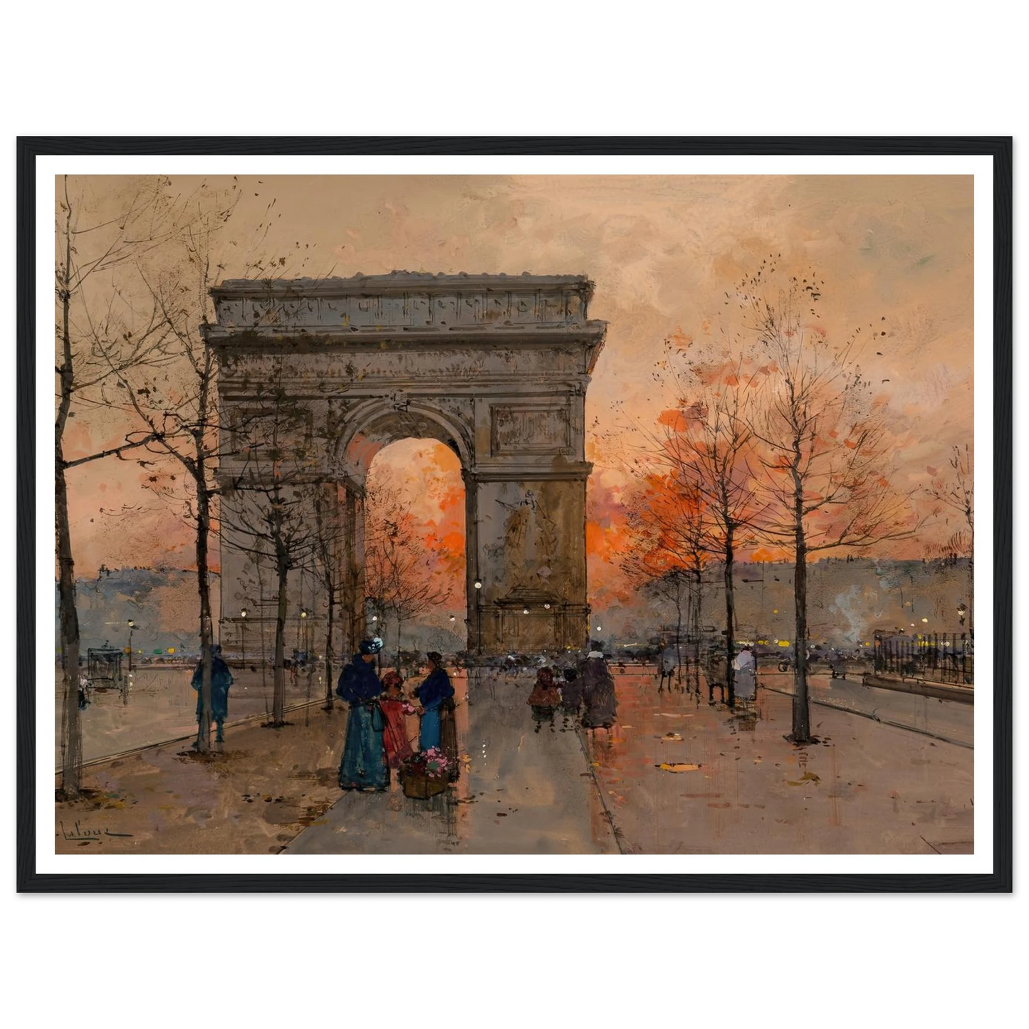 L’Arc de Triomphe, Place de l’Étoile Art Print | Eugene Galien Laloue-Quipham Collections