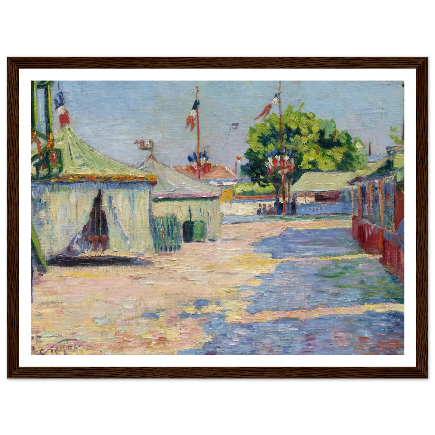 La Fête D’asnières (1884) Art Print | Paul Signac-Quipham Collections