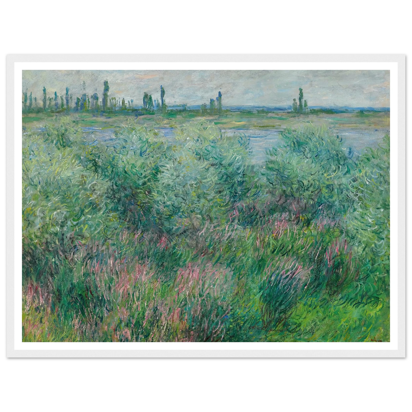 Berges De La Seine Près De Vétheuil (1881) Art Print | Claude Monet-Quipham Collections