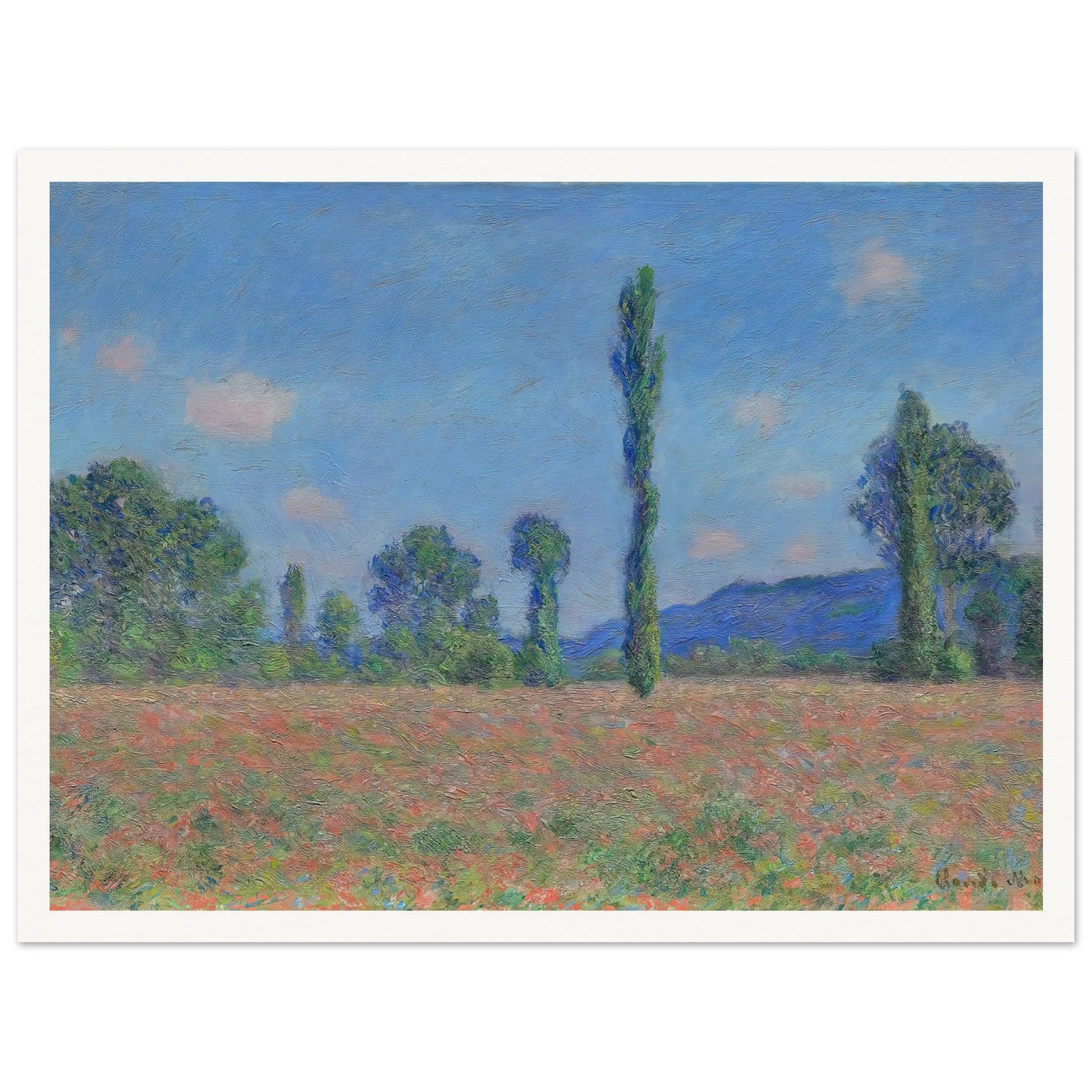Poppy Field (Giverny) (1890) Art Print | Claude Monet-Quipham Collections