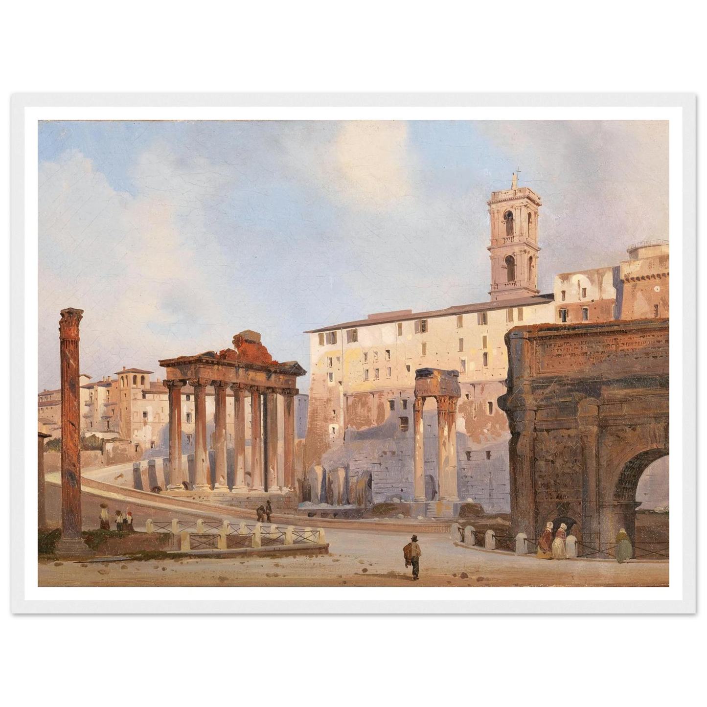 The Roman Forum Art Print | Ippolito Caffi-Quipham Collections