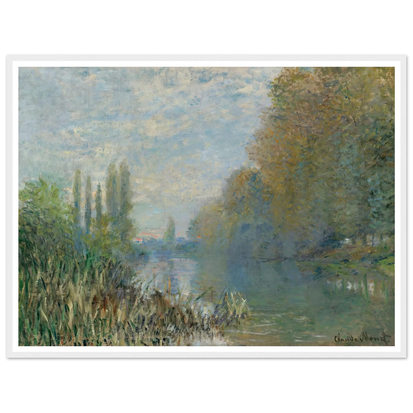Bords De La Seine En Automne (1876) Art Print | Claude Monet-Quipham Collections