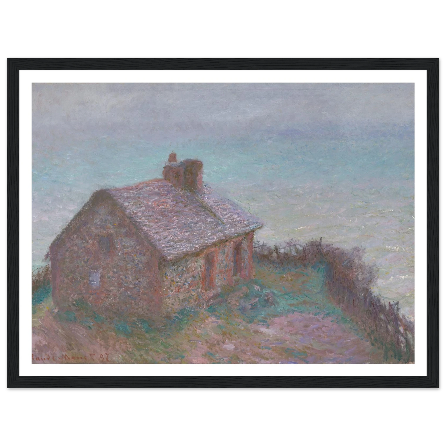 The Customs House at Varengeville (1897) Art Print | Claude Monet-Quipham Collections