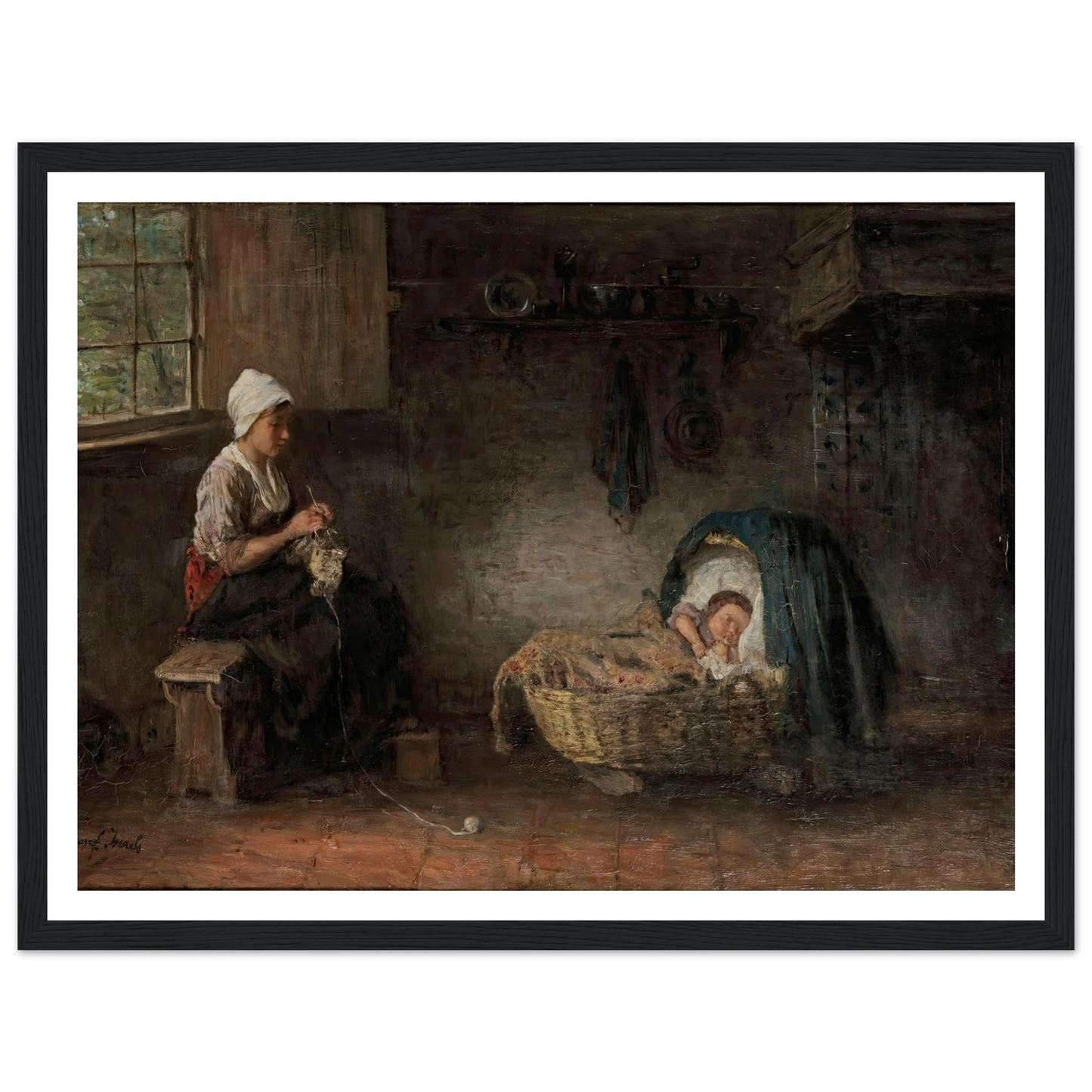 Mother’s treasure Art Print | Jozef Israels-Quipham Collections
