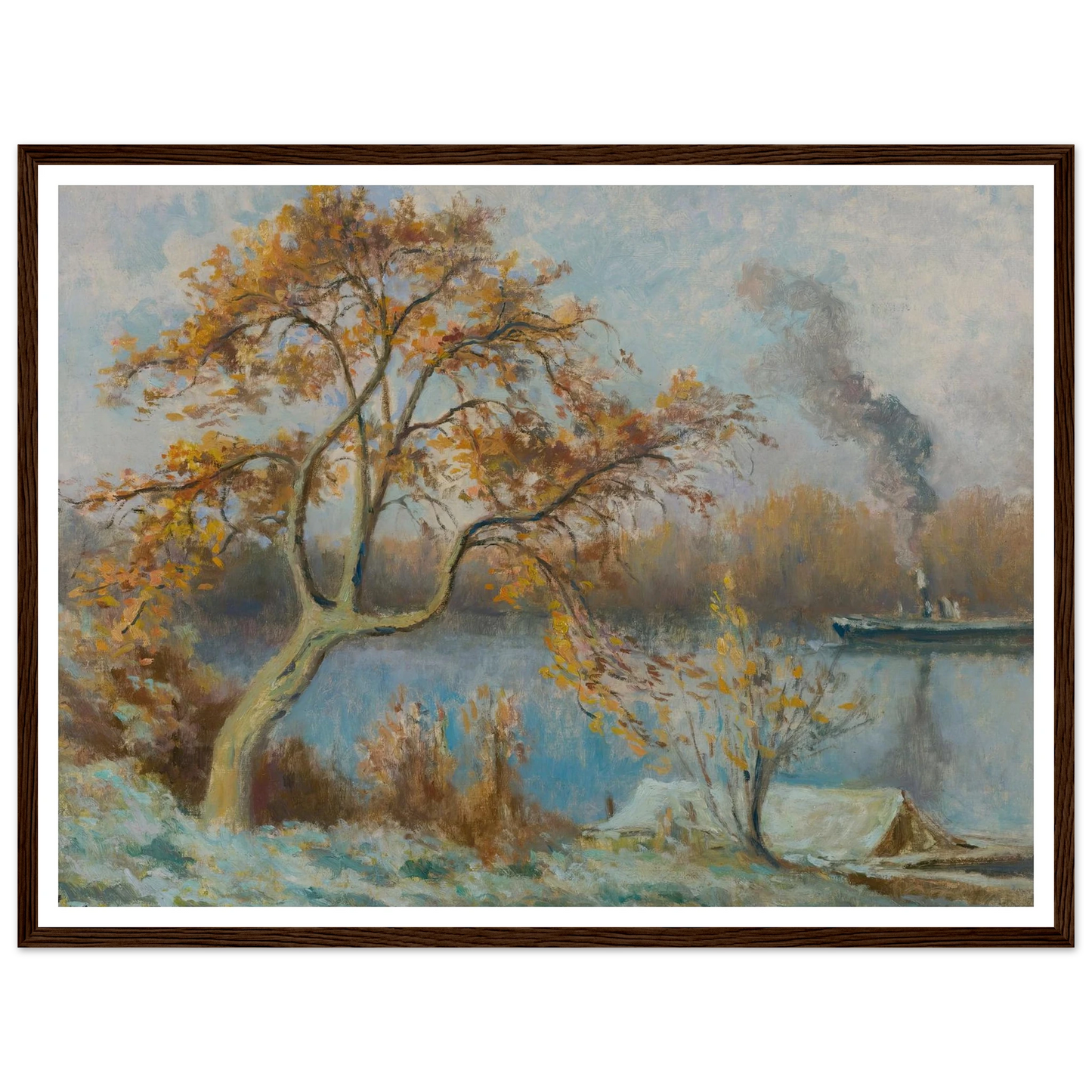 Les Bords De Seine Au Printemps (circa 1920) Art Print | Maximilien Luce-Quipham Collections
