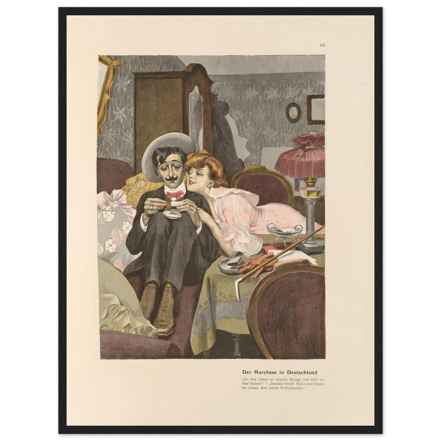 Der Marchese in Deutschland (1908) Art Print | Ferdinand Freiherr von Reznicek-Quipham Collections