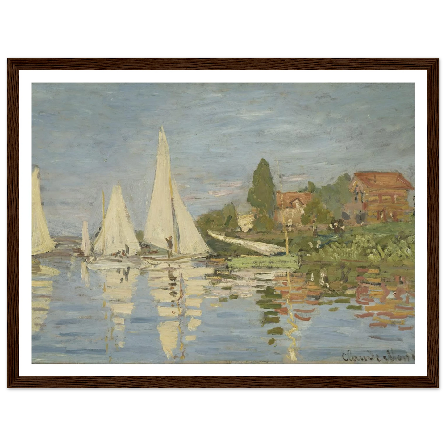 Regattas at Argenteuil (circa 1872) Art Print | Claude Monet-Quipham Collections