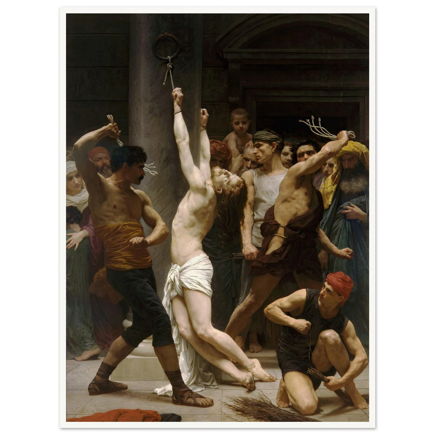 The Flagellation of Our Lord Jesus Christ (1880) Art Print | William Bouguereau-Quipham Collections