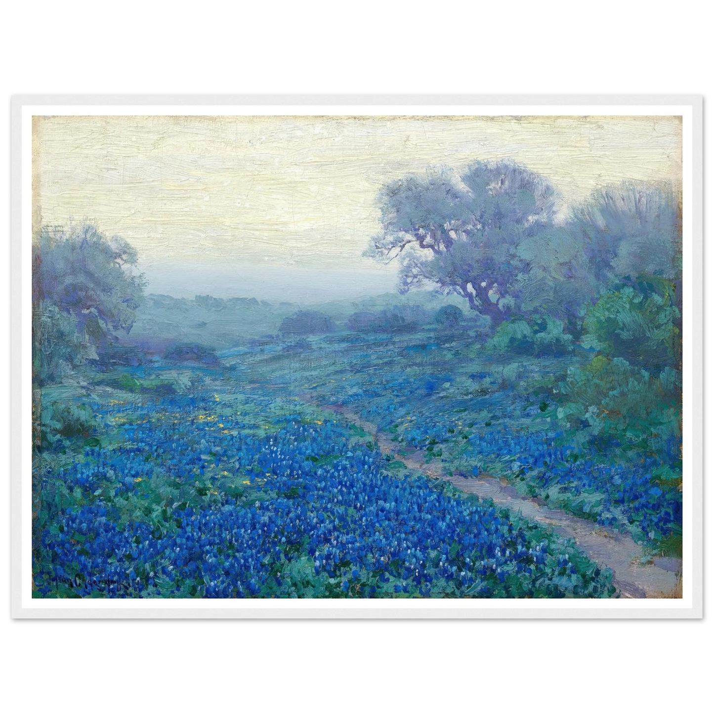 Bluebonnets at Sunrise (1917) Art Print | Julian Onderdonk-Quipham Collections