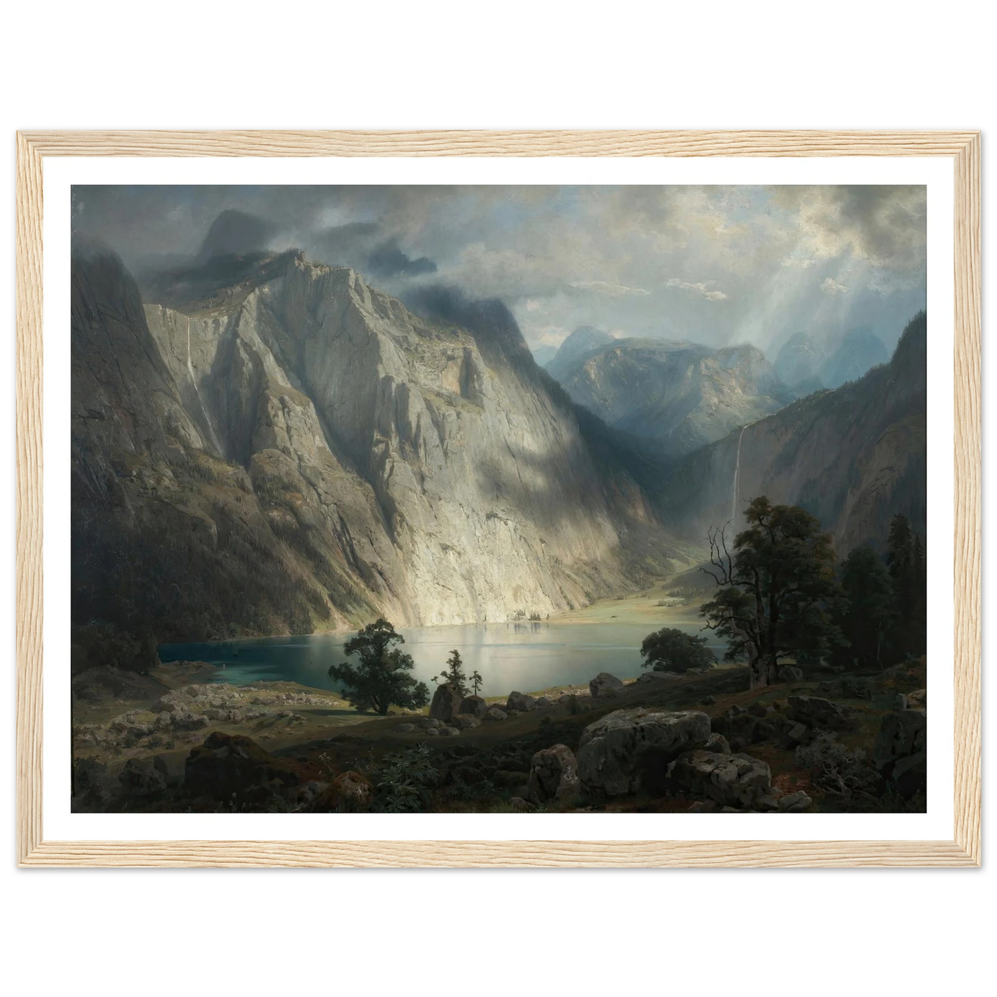 Obersee bei Berchtesgaden (1858) Art Print | August Wilhelm Leu-Quipham Collections