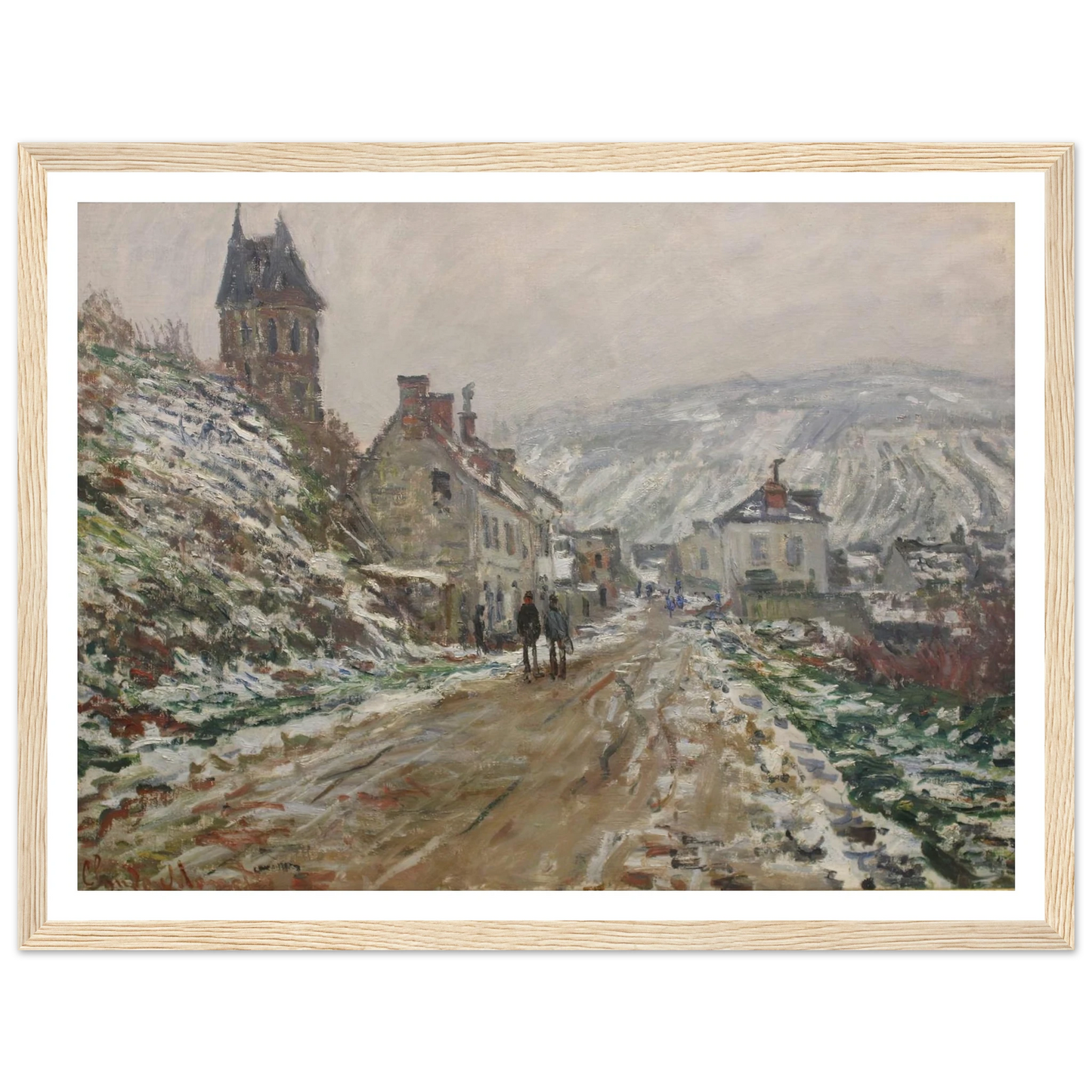 Village Street, Vétheuil (1879) Art Print | Claude Monet-Quipham Collections