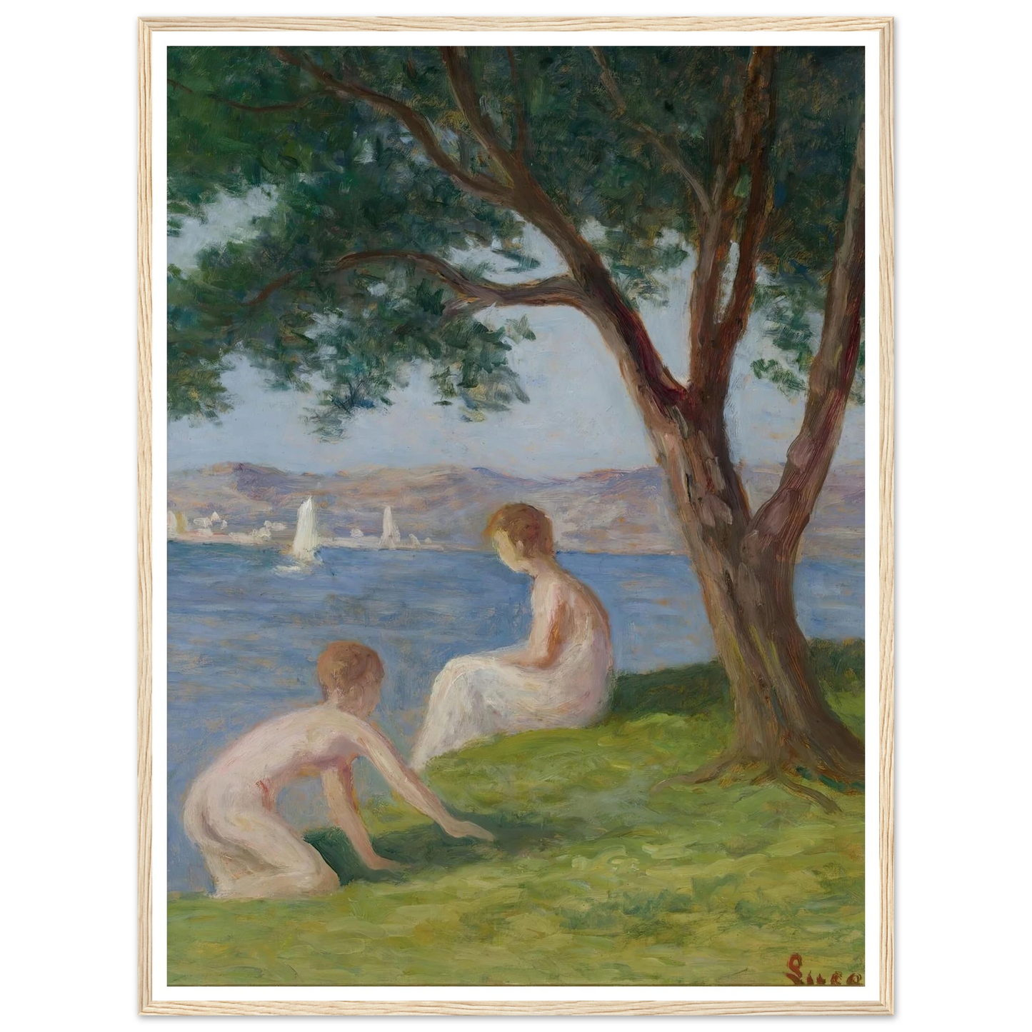 Baigneurs À St. Tropez Art Print | Maximilien Luce-Quipham Collections