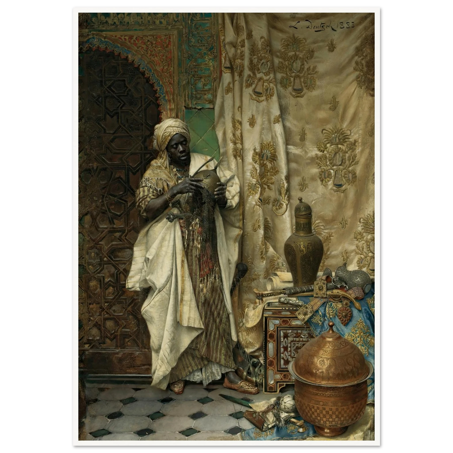 The Inspection (1883) Art Print | Ludwig Deutsch-Quipham Collections