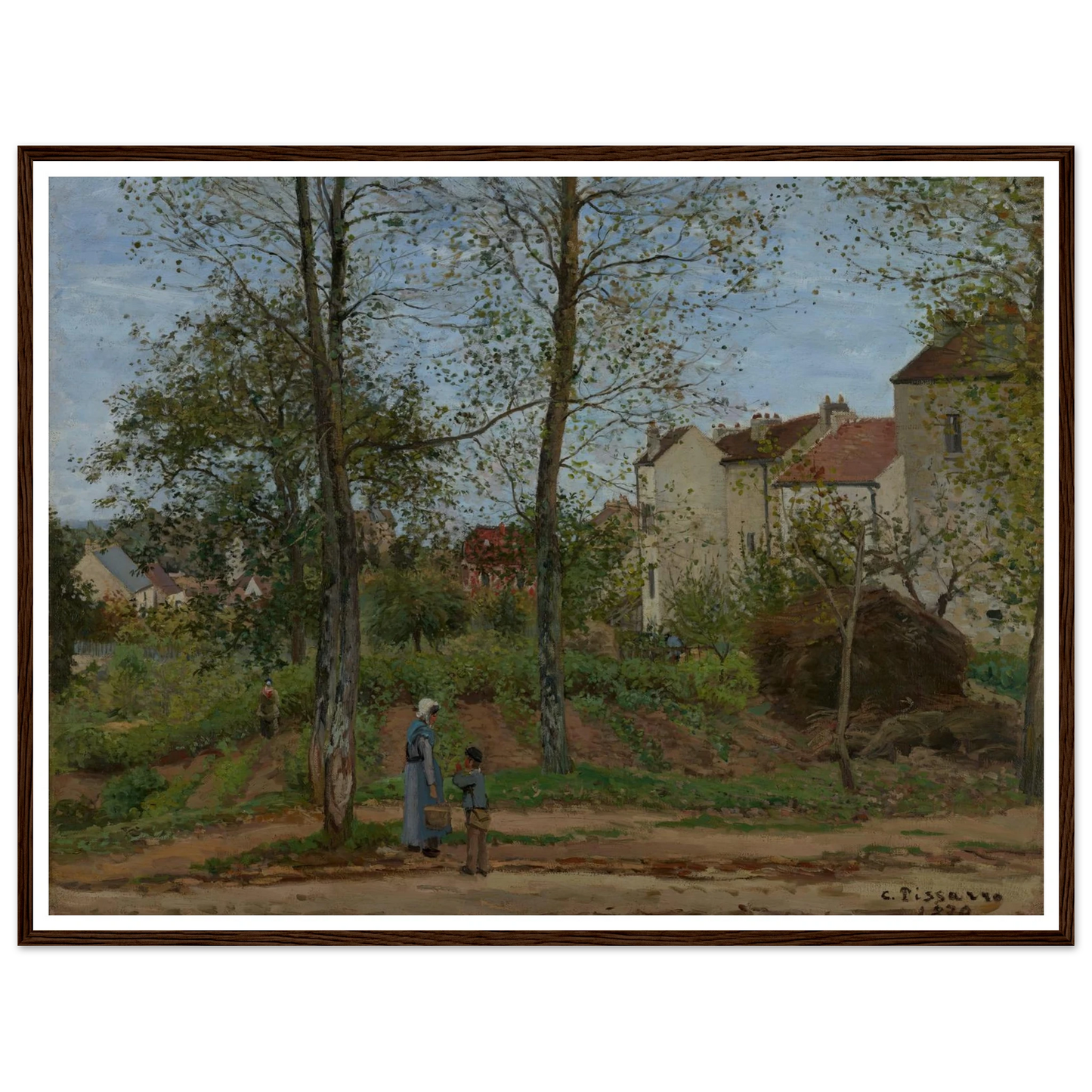 Landscape at Louveciennes (1870) Art Print | Camille Pissarro-Quipham Collections