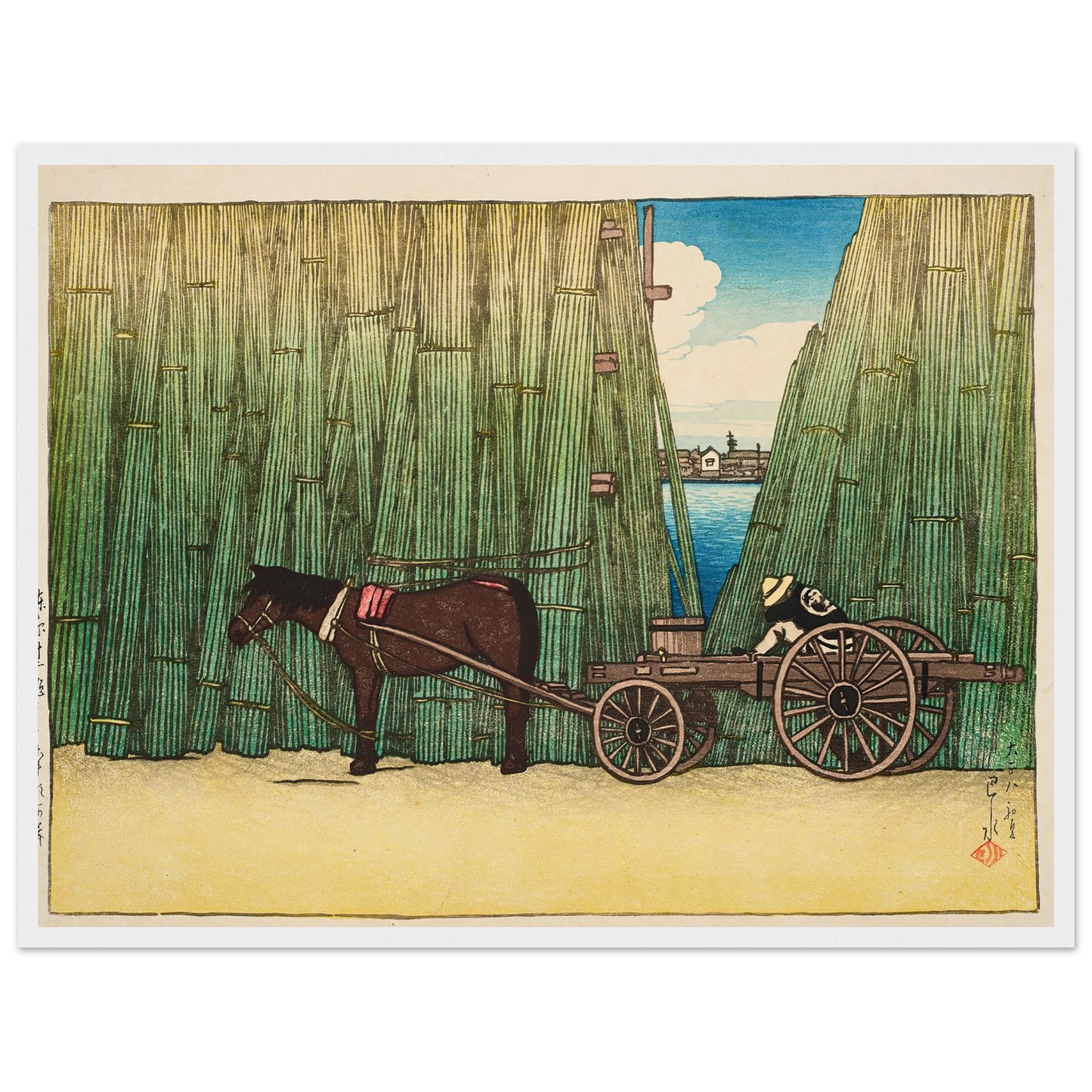 Komagata kashi (River bank, Komagata) (1919) Art Print | Kawase Hasui-Quipham Collections