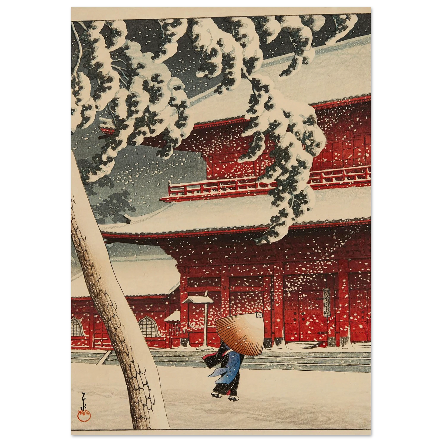 Shiba Zojoji (Zojoji Temple, Shiba) (1925) Art Print | Kawase Hasui-Quipham Collections