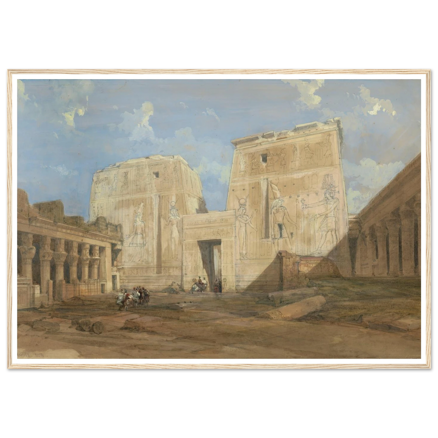 Entrance to the Temple of Isis, Philae Art Print | David Roberts-Quipham Collections