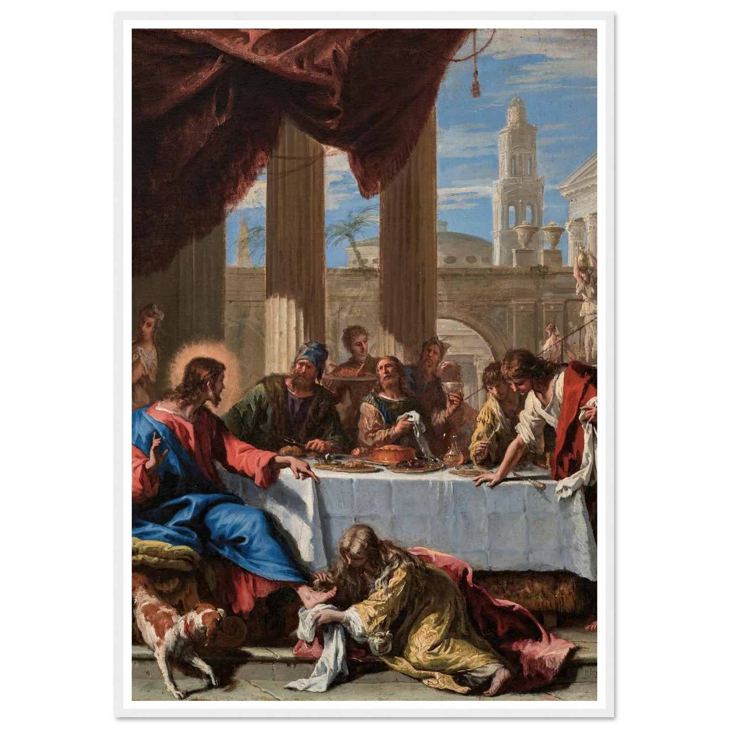 Christ in the House of Simon the Pharisee (1713) Art Print | Sebastiano Ricci-Quipham Collections