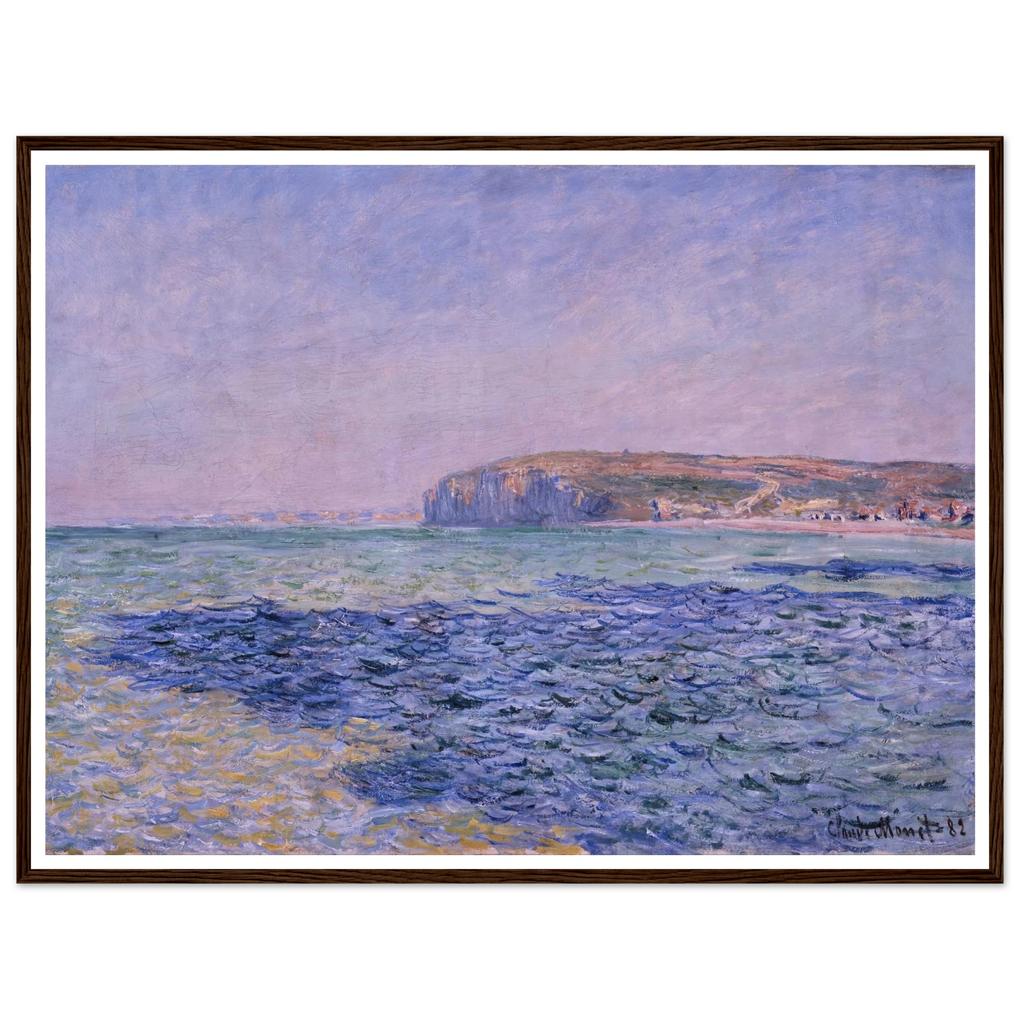 Shadows on the Sea. The Cliffs at Pourville (1882) Art Print | Claude Monet-Quipham Collections