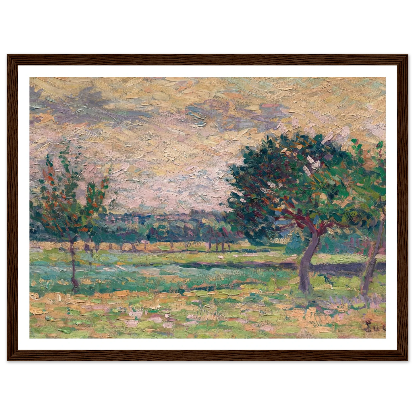 Le verger (1895) Art Print | Maximilien Luce-Quipham Collections