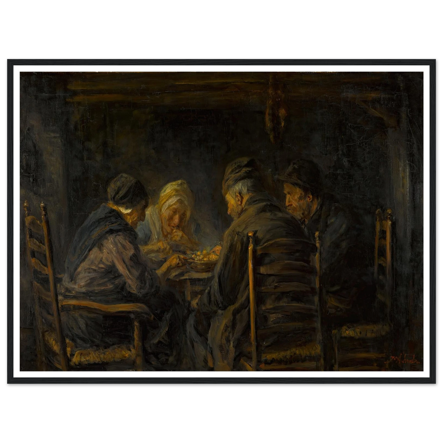 Potato eaters Art Print | Jozef Israels-Quipham Collections
