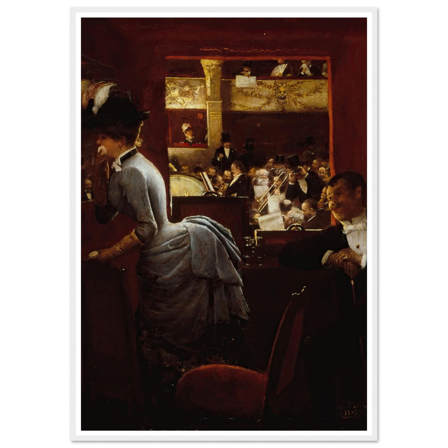 La Baignoire, au théâtre des Variétés (1883) Art Print | Jean Beraud-Quipham Collections